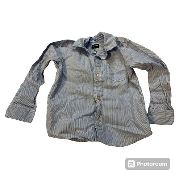 Carters boys stripe shirt Preloved. 4T - Picture 1 of 2